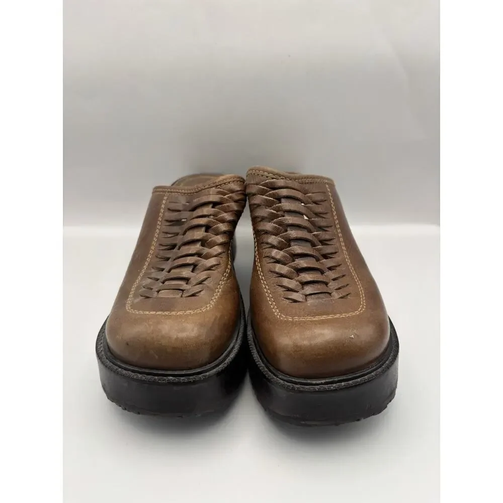 Steve Madden Vintage Y2K Platform Wooden Clogs Women Size 8